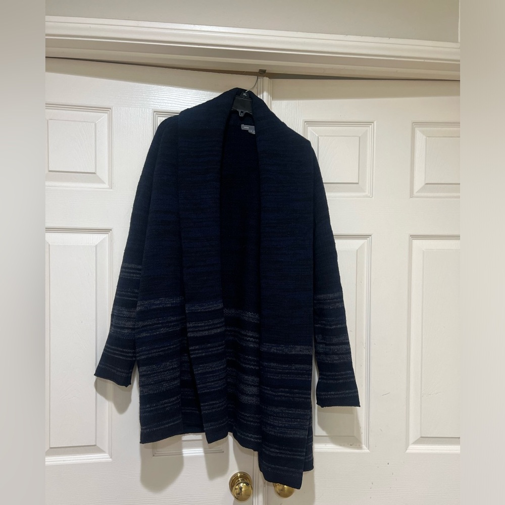 VINCE Women Small Open Front Knit Wool Yak Blend Long Sleeve Cardigan Sweater
